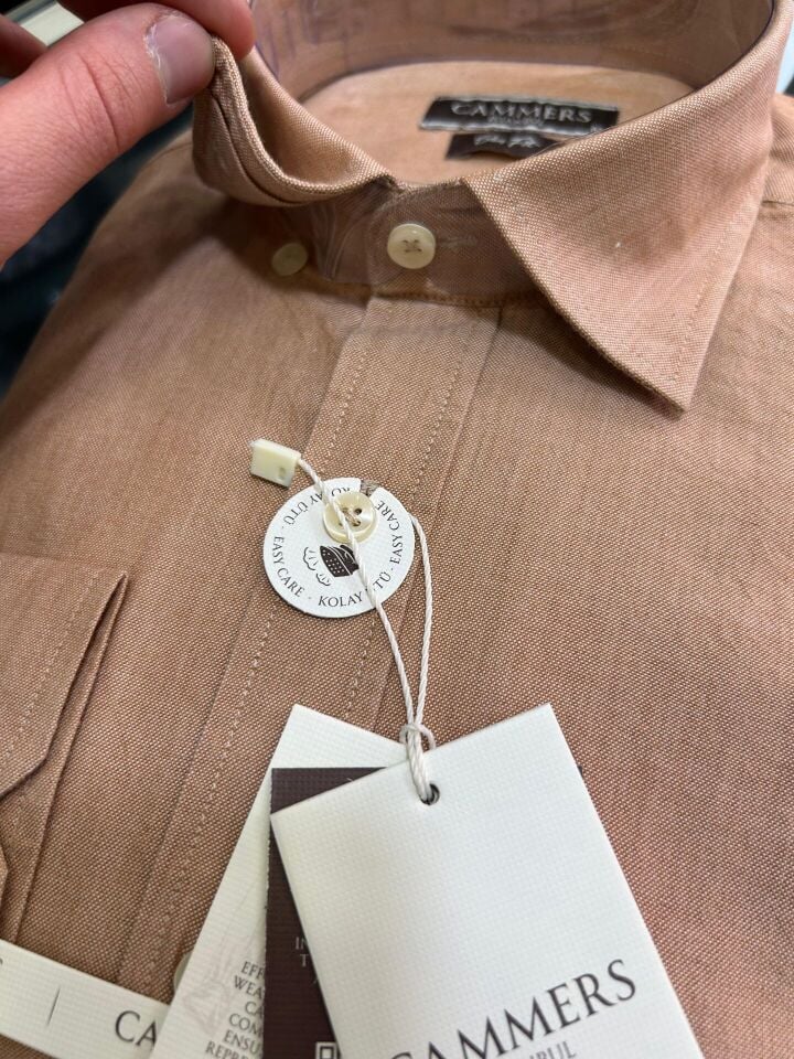 ERKEK  TENCEL PAMUK YIKAMALI GİZLİ DÜĞMELİ GÖMLEK