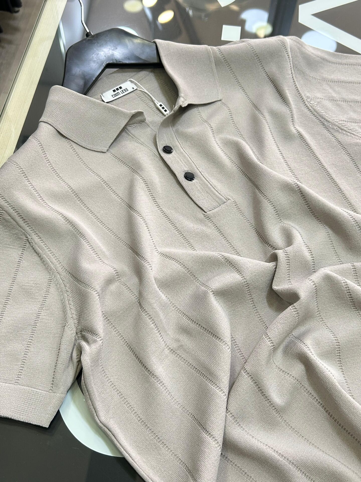 ERKEK GRİ YAKALI RAYON TRİKO TİŞÖRT