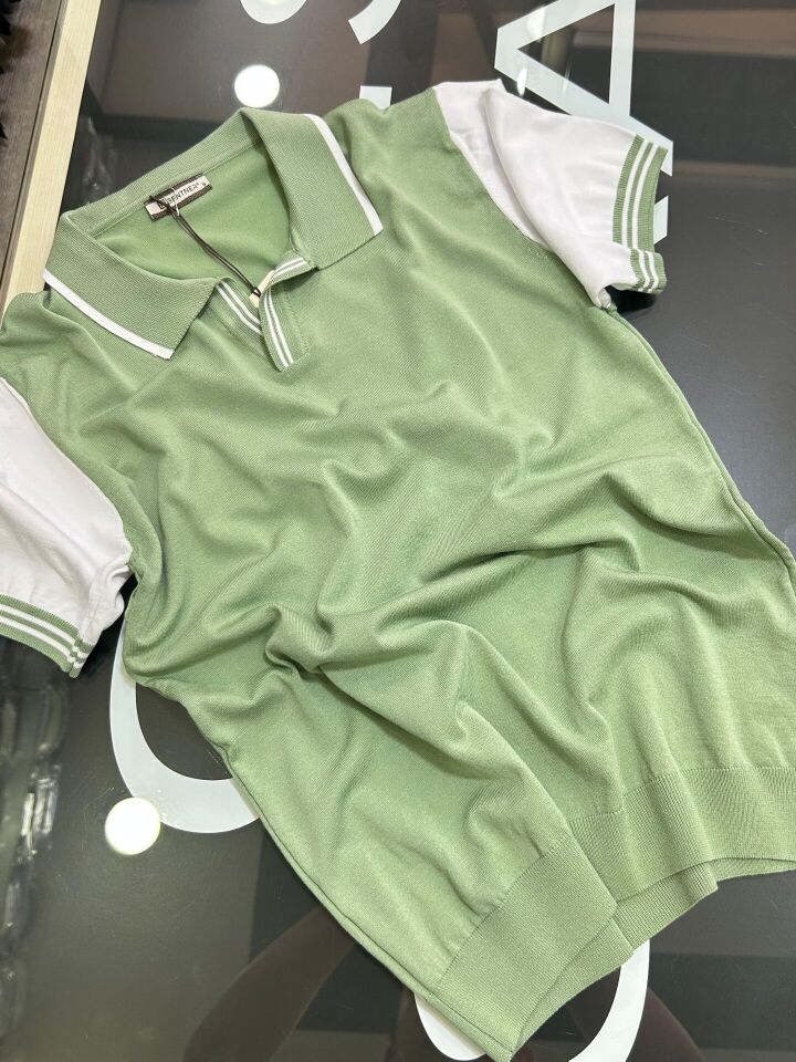 ERKEK YEŞİL POLO YAKA TRİKO TİŞÖRT