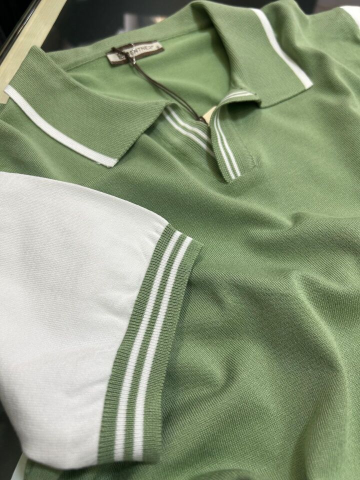 ERKEK YEŞİL POLO YAKA TRİKO TİŞÖRT