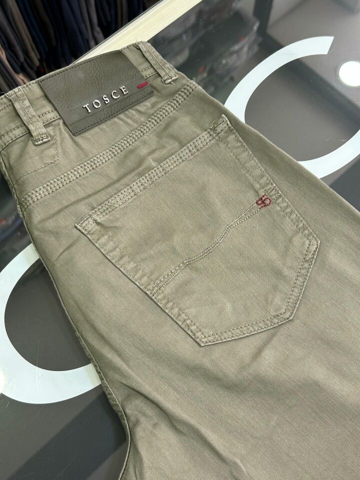 ERKEK YEŞİL REGULAR FİT CHİNO PANTOLON