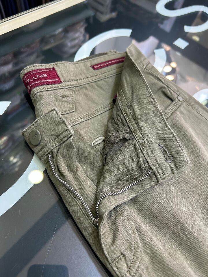 ERKEK YEŞİL REGULAR FİT CHİNO PANTOLON
