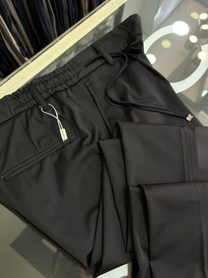 ERKEK SİYAH ÇOK HAFİF ESNEK JOGGER PANTOLON