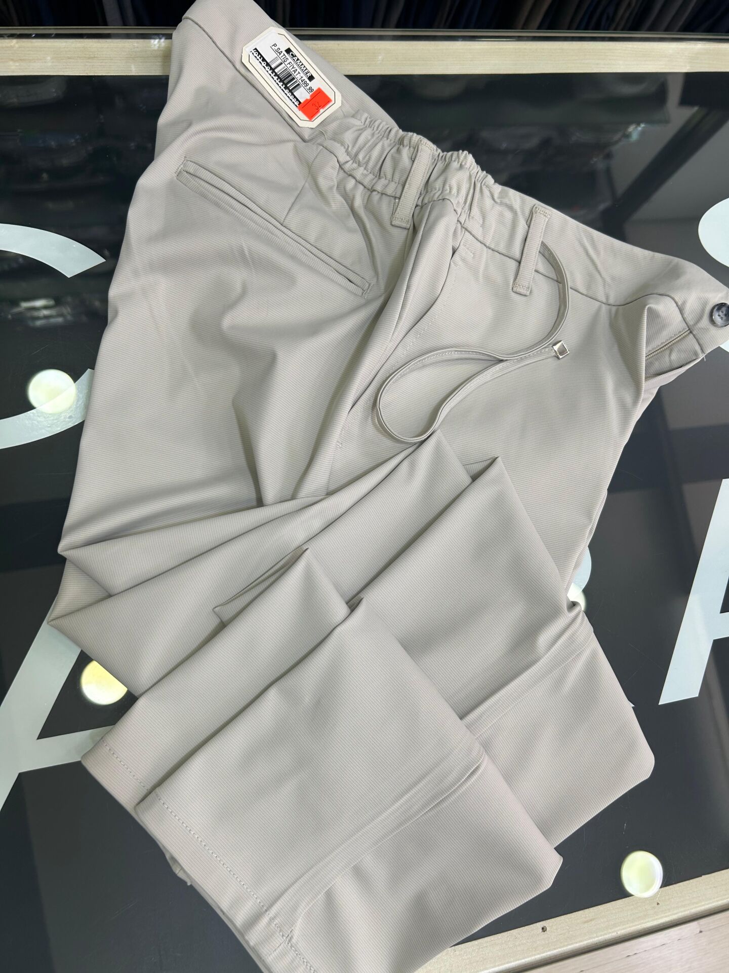 ERKEK TAŞ RENGİ ÇOK HAFİF ESNEK JOGGER PANTOLON