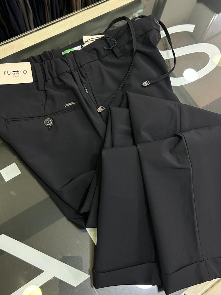 ERKEK SİYAH SPANDEX JOGGER PANTOLON