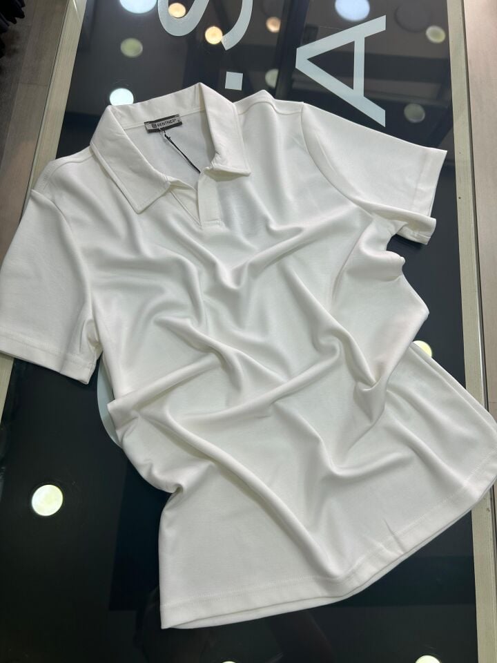 ERKEK BEYAZ POLO YAKA OYSHO TİŞÖRT