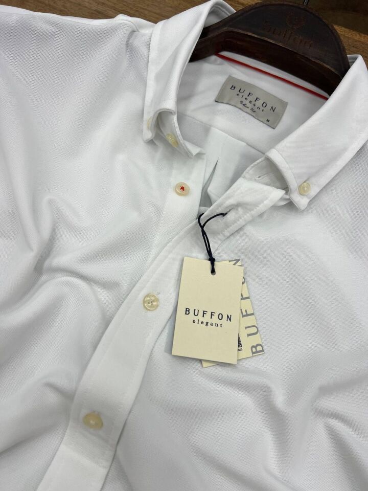 ERKEK BEYAZ EN BOY ESNEK PERFORMANS GÖMLEK