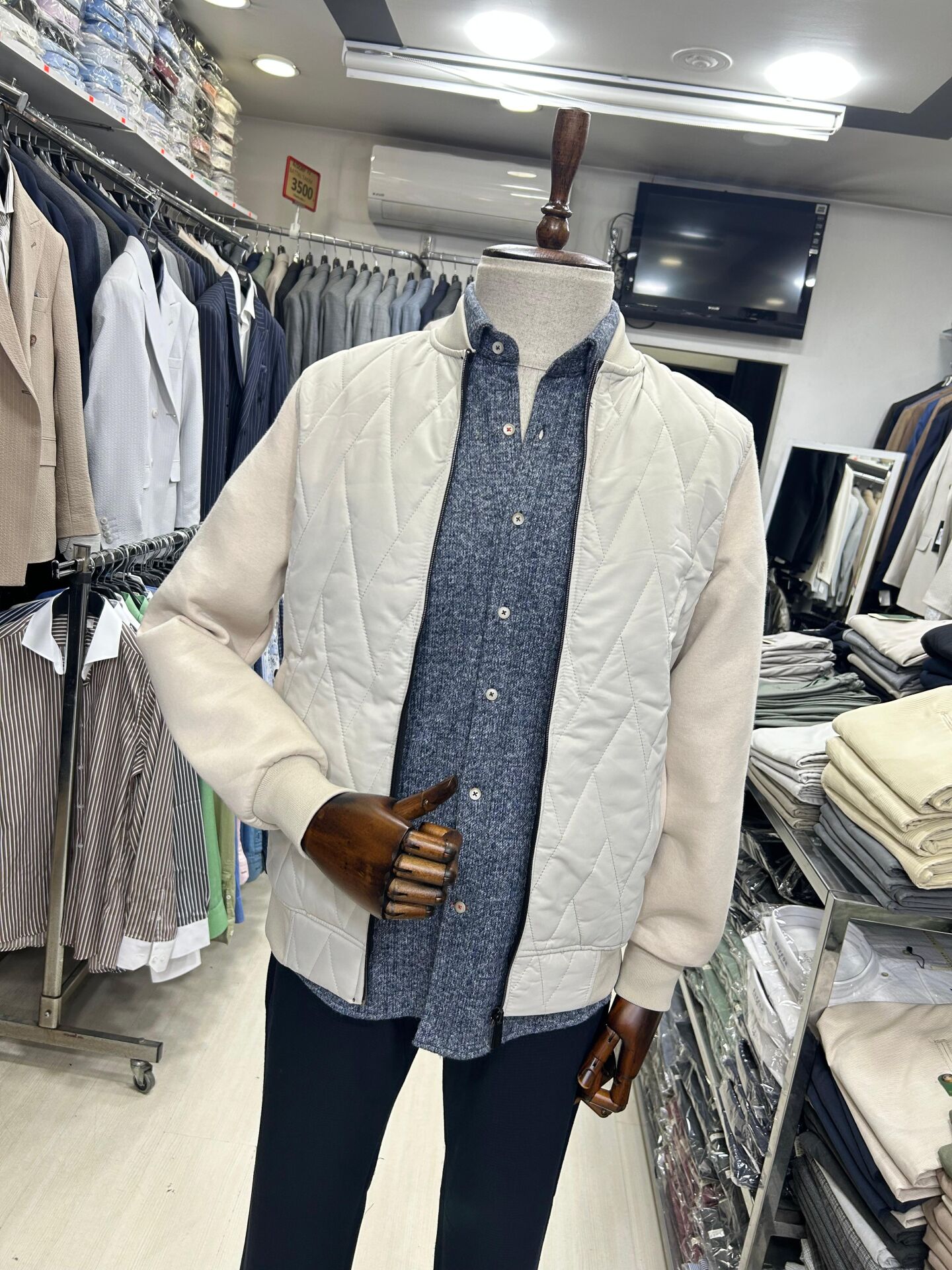 ERKEK BEJ  KOLEJ YAKA KAPİTONE MONT TİPİ HIRKA